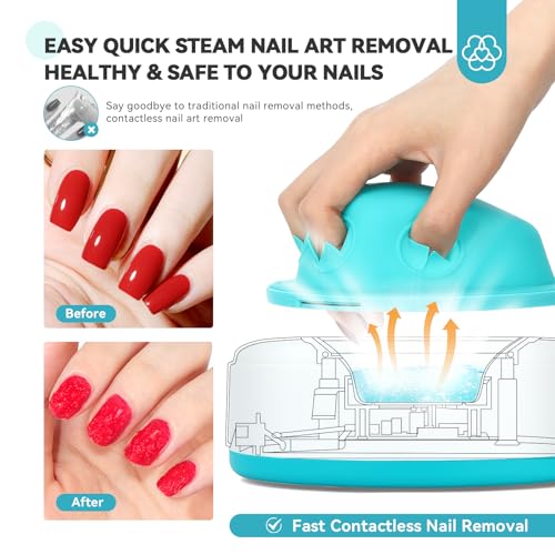 Steam Nail Polish Remover Machine with Kit - Salon & Home Use, 01 Pro