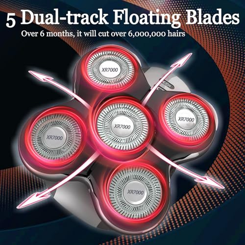 2 Pack Blade Pro Replacement Head for Remington XR7000 Shaver - Dual-Track Blades