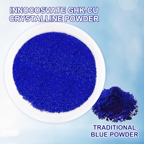 GHK-Cu Copper Peptide Powder 99.9% Pure -Cosmetic Grade Blue Copper Peptide for Anti-Aging & Skin Repair -Ultra-Fine Soluble Crystals£¨1G£©