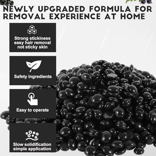 5lb Hard Wax Beads Bulk, Professional Waxing Bead Sensitive Skin, Scented Stripless Wax beans for Brazilian, Bikini, Body, Face, Legs, Back, Coarse Hair Removal, Salons Supplier Wax Bead Refill