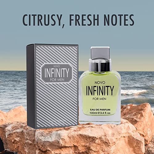 Men's Eau De Parfum Spray - Fresh Citrus & Floral Fragrance 3.4oz