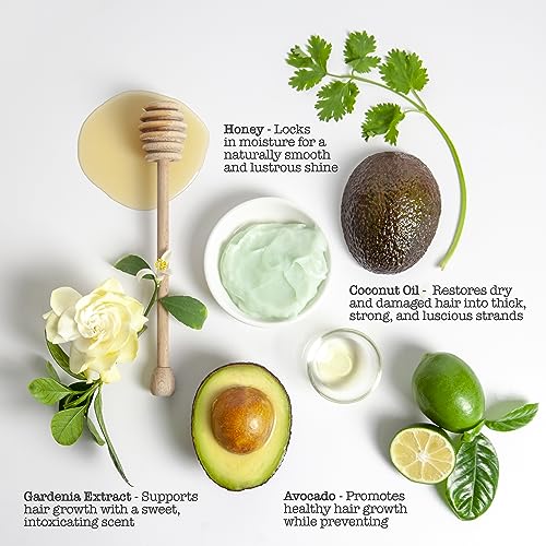 Guacamole Hair Mask & Rosemary Mint Hair Oil Set for Hair Growth & Deep Conditioning