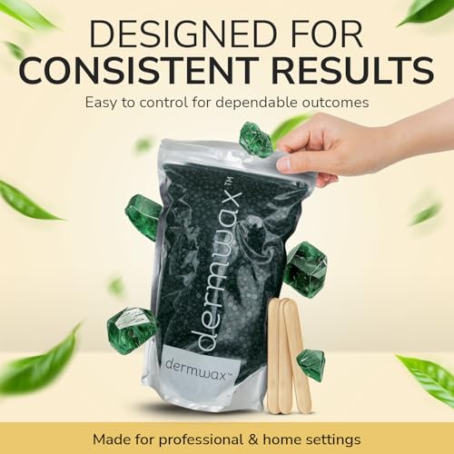 Emerald Ocean Hard Wax Beads for Coarse & Stubborn Hair 2.2 lb - Professional Waxing Supplies