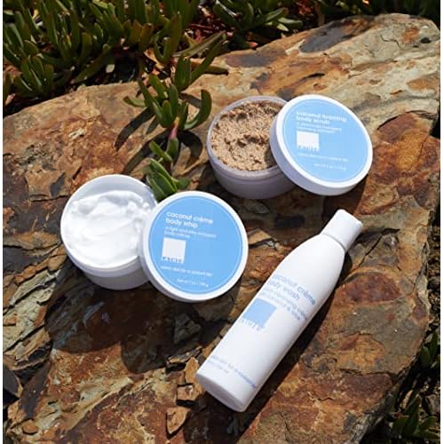 LATHER Coconut Cr?me Body Whip, 7 Ounce + Coconut Cr?me Body Wash, 8 Fl Oz Bottle | Gentle & Natural Coconut Body Wash + Moisturizer