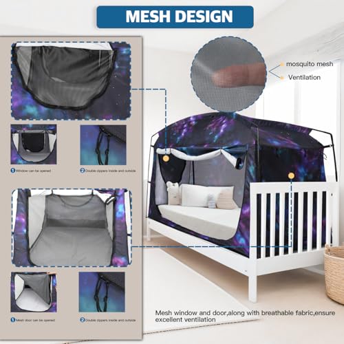 Porayhut Galaxy Bed Tent Privacy Canopy 90% Light Block Indoor Camp Dorm