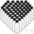 Mifoci 50-Pack 2 oz Clear Plastic Travel Bottles with Flip Cap – Empty Refillable Squeeze Dispensers