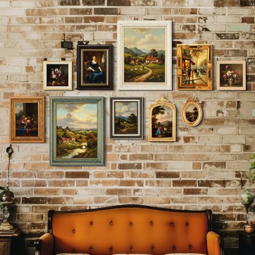 15 Pack Vintage Picture Frames for Wall and Tabletop Display - Essential Style