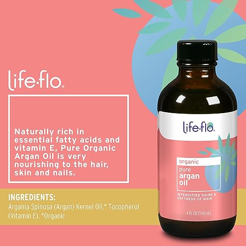Pure Organic Argan Oil for Hair & Skin - Cold Pressed, 4 oz