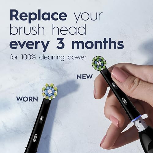 Black Battery Powered Toothbrush Set of 2 - Oral-B Pro 100 CrossAction