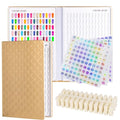 Acycion2A 308 Nail Display Chart with 360 False Nail Tips - Gold Variation