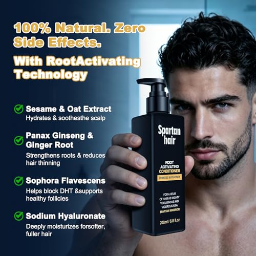Hair Thickening Conditioner for Dry Damaged Hair - Root Activator & Nourishing Moisturizer, 6.8 Fl Oz