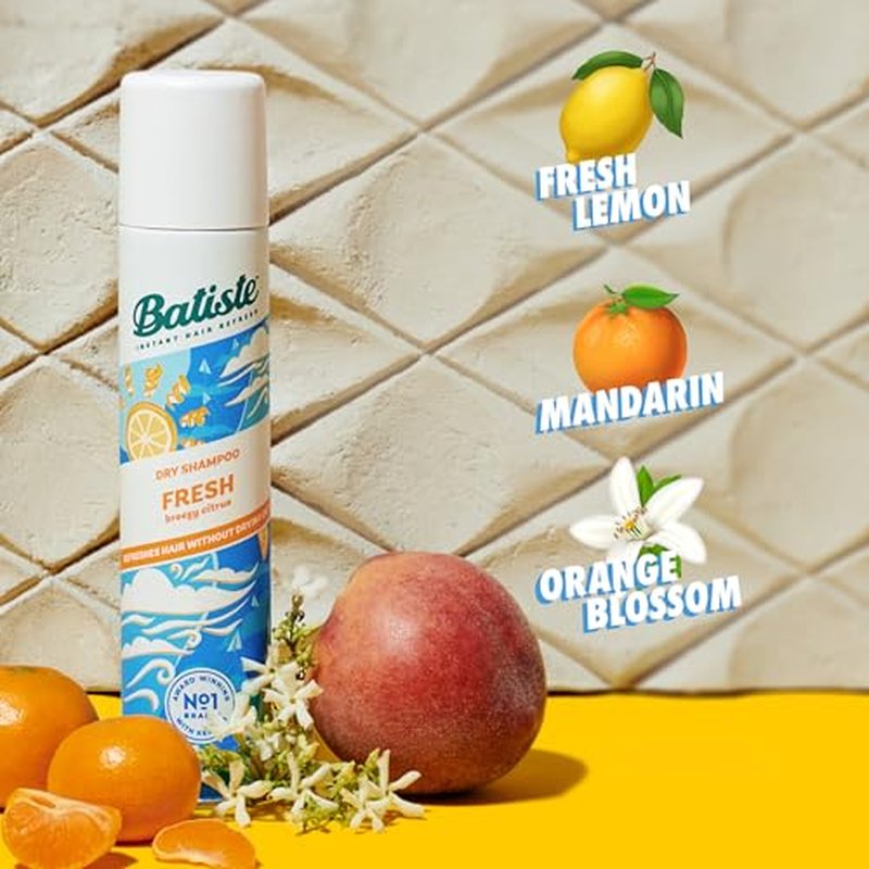 Batiste Dry Shampoo, Fresh Fragrance, Refresh Hair and Absorb Oil Between Washes, Waterless Shampoo for Added Hair Texture and Body, 5.71 oz
