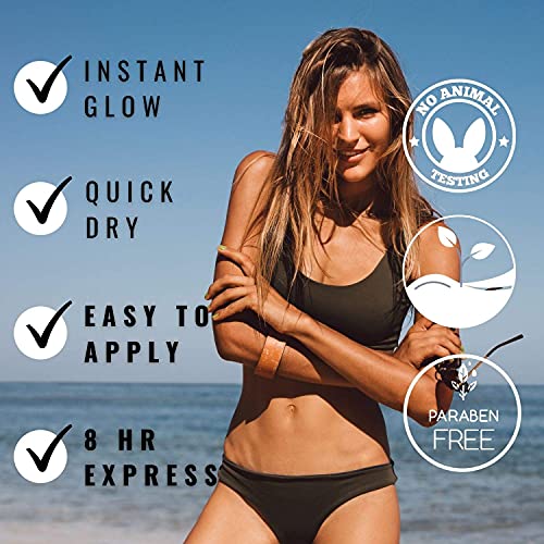 Ultra Dark Self Tanning Lotion 32oz - Organic Sunless Tan for Face & Body