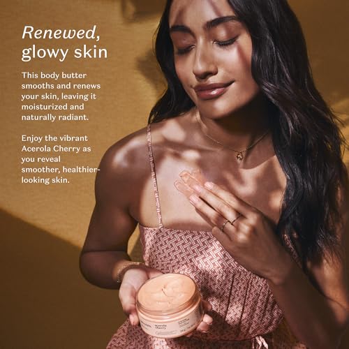 Nativa SPA by O Boticario Acerola Cherry Renewing Body Butter, Deep Nourishment for Supple Glowing Skin, 1.05 Ounce (200g)