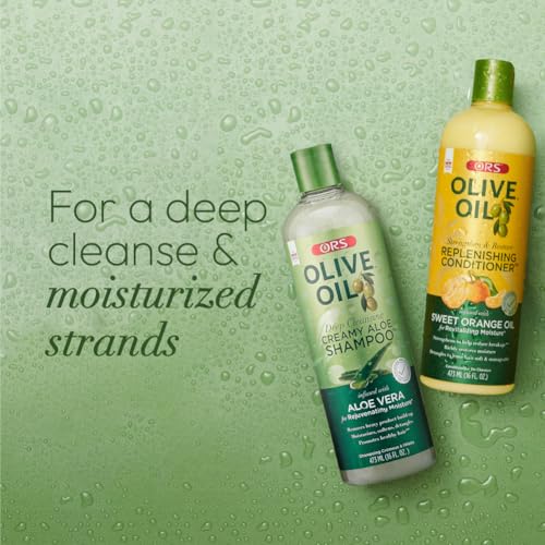 ORS Olive Oil Aloe Shampoo & Replenishing Conditioner Set - Hydrating Hair Care