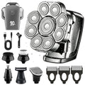 6-in-1 Men's Bald Head Shaver 9D Floating Skull Razor Waterproof Rechargeable