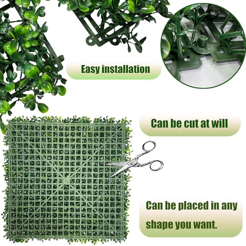 48x128 Inch Artificial Green Ivy Privacy Fence Screen - Durable Outdoor Panel