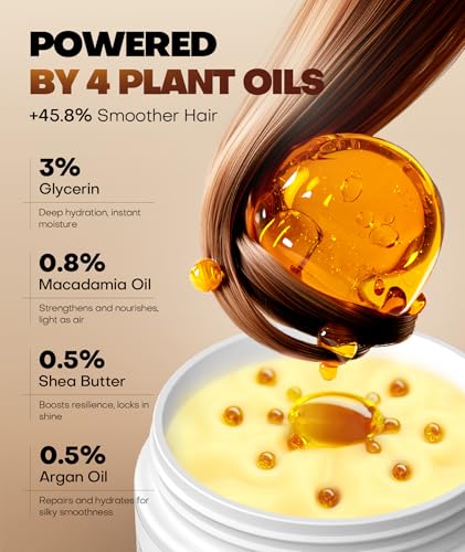 Deep Conditioning Collagen Hair Mask with Keratin & Natural Oils for Damaged Hair