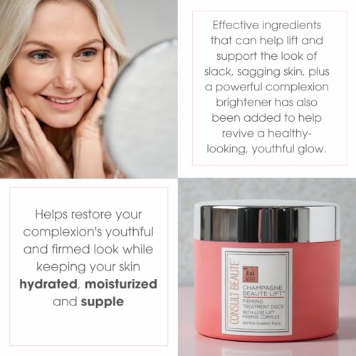 Consult Beaute Champagne Lift Face Firming Pads 2-Pack - Anti-Aging Skin Care