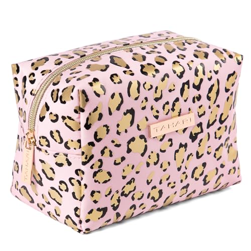 Tahari Vanilla Jasmine Spa Gift Set for Women ? Luxurious Bath Kit with Body Lotion, Body Scrub, Body Wash & Lip Balm with Bag ? Perfect Selfcare Gifts for Women (Leopard)