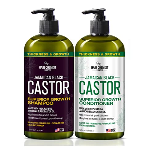 Hair Chemist Jamaican Black Castor Shampoo & Conditioner Set - Hair Growth 33.8oz