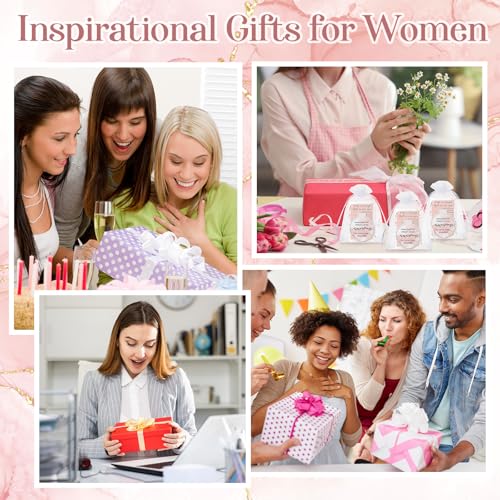 Cinnvoice 50 Set Inspirational Compact Mirrors for Women - Pink Marble Variation