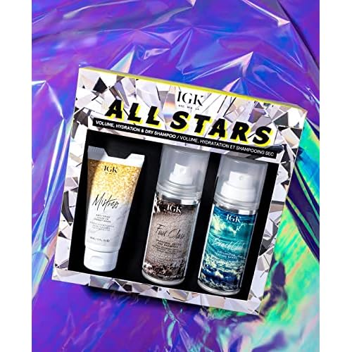IGK ALL STARS Smooth Shine & Style Extend Kit, 5.4 oz