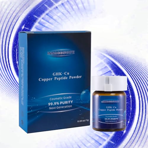 GHK-Cu Copper Peptide Powder 99.9% Pure -Cosmetic Grade Blue Copper Peptide for Anti-Aging & Skin Repair -Ultra-Fine Soluble Crystals£¨1G£©