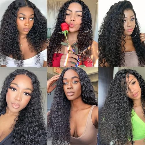 Black Water Wave Human Hair Bundles - 3 Pack 12-34 Inch Brazilian Virgin Hair