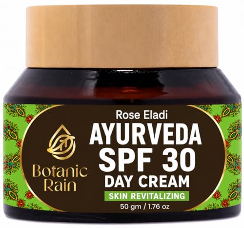 Ayurvedic Face Moisturizer SPF 30 with Rose Eladi - Daily Hydration 1.76 Oz