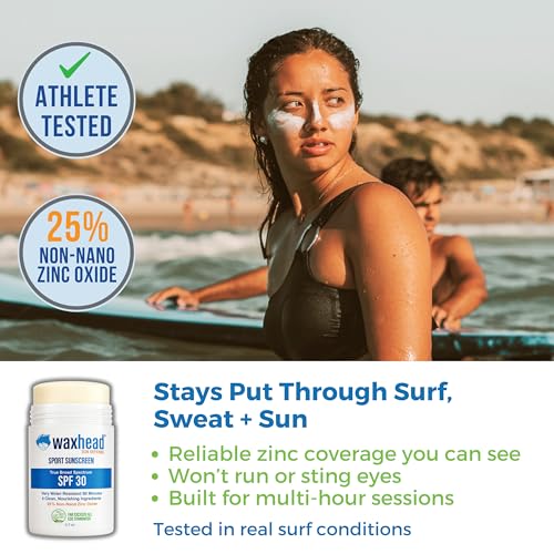 Waxhead Zinc Oxide Sunscreen Bundle ? SPF 30 Face Stick (White, 3.7 oz) + SPF 35 Body Cream (4 oz) | 25% Non-Nano Zinc | Mineral, Reef-Friendly, Water-Resistant | Kids, Sensitive Skin, Sport & Tattoos