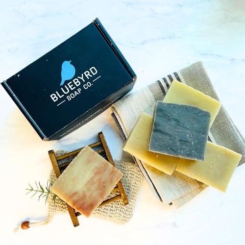 Solid Shampoo Bar Set - Organic Hair & Body Wash for Men & Women, Cherry Almond, 5 Pack - Shampoo