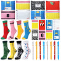 Teacher Appreciation Gifts Set - Teacher Variation with Makeup Bags, Notepads, Pens & Socks