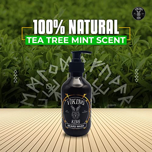 VIKING KING-BEARD WASH-Tea Tree/Mint-300 Ml