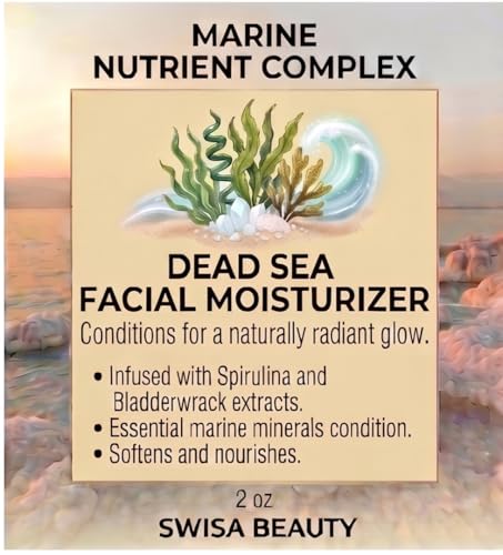 Dead Sea Facial Moisturizer - Hydrating Mineral Cream with Aloe & Green Tea 2 oz