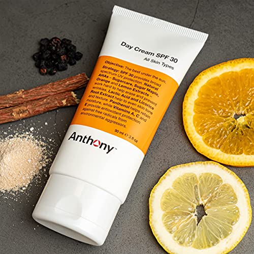 Anthony Day Cream SPF 30, 3 Fl Oz Algae Facial Cleanser, 8 Fl Oz.