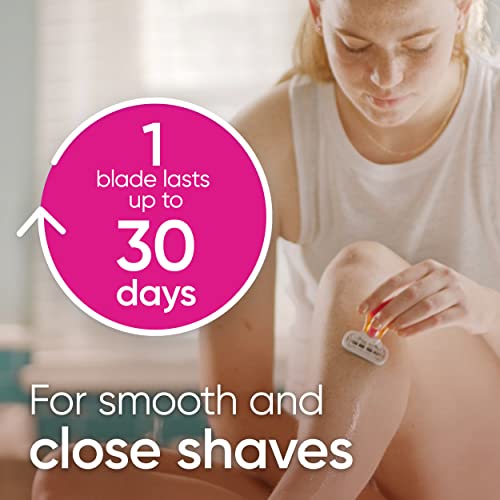 Gillette Venus Extra Smooth Travel Razor Kit for Women, Mini Handle + Refill + Case (Pack of 2)