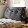 Sasttie Headboard Pillow Twin/Twin XL Dark Grey Wedge Pillow for Bed & Lounge