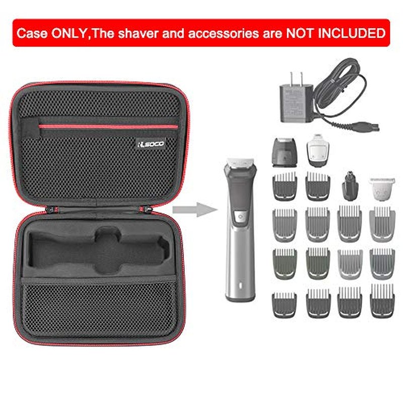 Case Compatible with Philips Norelco Multigroom Series 7000 by RLSOCO£¬Works with Philips MG7910/49,MG7770/49,MG7750/49,MG7790/40,MG7770/18 - Fits for All Attachment Head and Charger (Case Only)