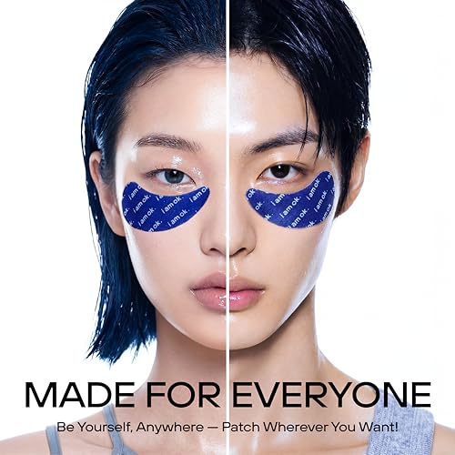 miok Under Eye Patches ? Hydrogel Eye Masks for Dark Circles, Puffy Eyes, Fine Lines with Sea Mineral Formula, Caffeine, Niacinamide to Refresh your skin (6 Pairs) - Korean Skin Care