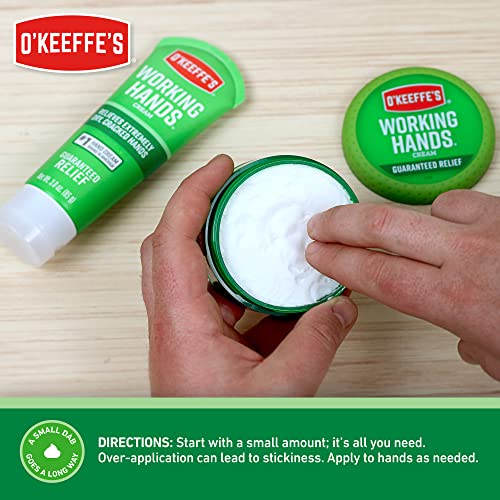 O'Keeffe's Working Hands Hand Cream - 6 Pack, 1 oz Tubes for Extremely Dry, Cracked Skin