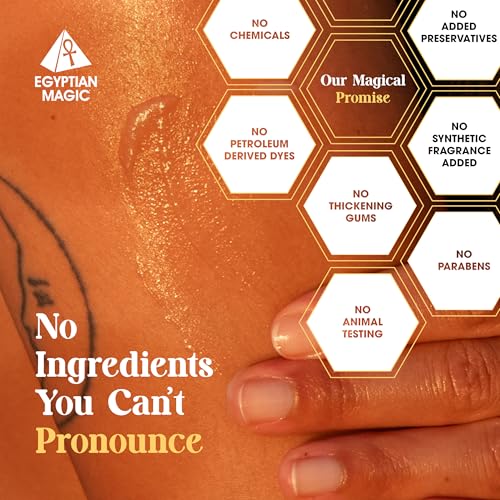Egyptian Magic - All Purpose Face, Body, and Dry Skin Moisturizing Cream, Skin Protectant for Women & Men, Eczema Care Healing Balm, Scar Treatment, Stretch Marks, and Tattoo Aftercare, 4oz Jar