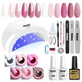Vishine Gel Nail Polish Starter Kit with 48W SunOne UV LED Lamp - Variation #001