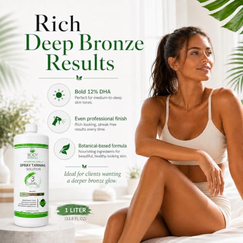 12% DHA Professional Spray Tan Solution - 33.8oz - Body Botanicals Variation of THIS listing
