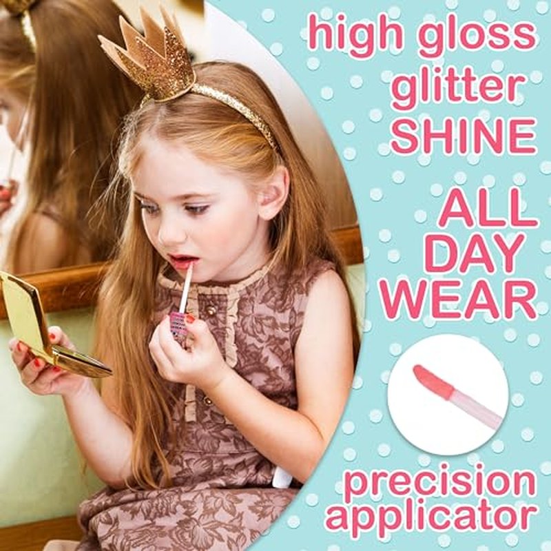 L.O.L Surprise! 14pc Lip Gloss for Girls, Lol Lip Gloss Set Value Pack, 14 Assorted Fruit Flavored Lip Glosses, Non Toxic, Kid Friendly, Party Favors, L.O.L. Surprise Gift For Kids
