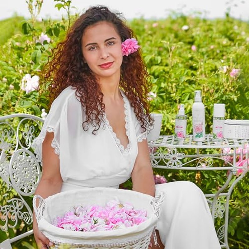 Essences Bulgaria | Organic Rose Floral Water 8.5 Fl Oz | 250ml | Rosa damascena | 100% Pure and Natural | Anti-Age Refreshing Beauty Mist | Alcohol-Free | Makeup Remover | Hydrating | Vegan