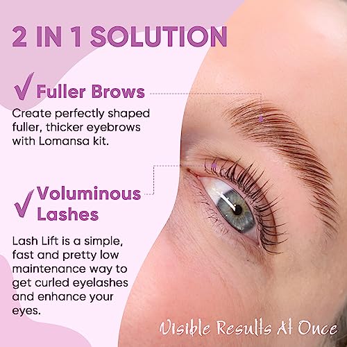 Lash Lift Kit 10 Pcs - Salon-Quality Eyelash Perm & Brow Lamination Set