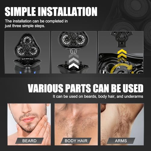 Rotary Shaver Heads 2-Pack Compatible with Remington Series - Replacement for R-2 R-3 R-4100