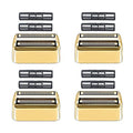4 Pcs Replacement Foil and Cutters Compatible with BaBylissPRO Double Foil Shaver, Replacement Foil Compatible with FXFS2 Shaver (Gold)