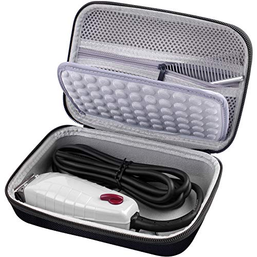 Case for Hatteker Hair Clipper Cordless, Beard Trimmer Organizer Storage with Case for Andis Professional T-Outliner Beard/Hair Trimmer - 2 Pack
